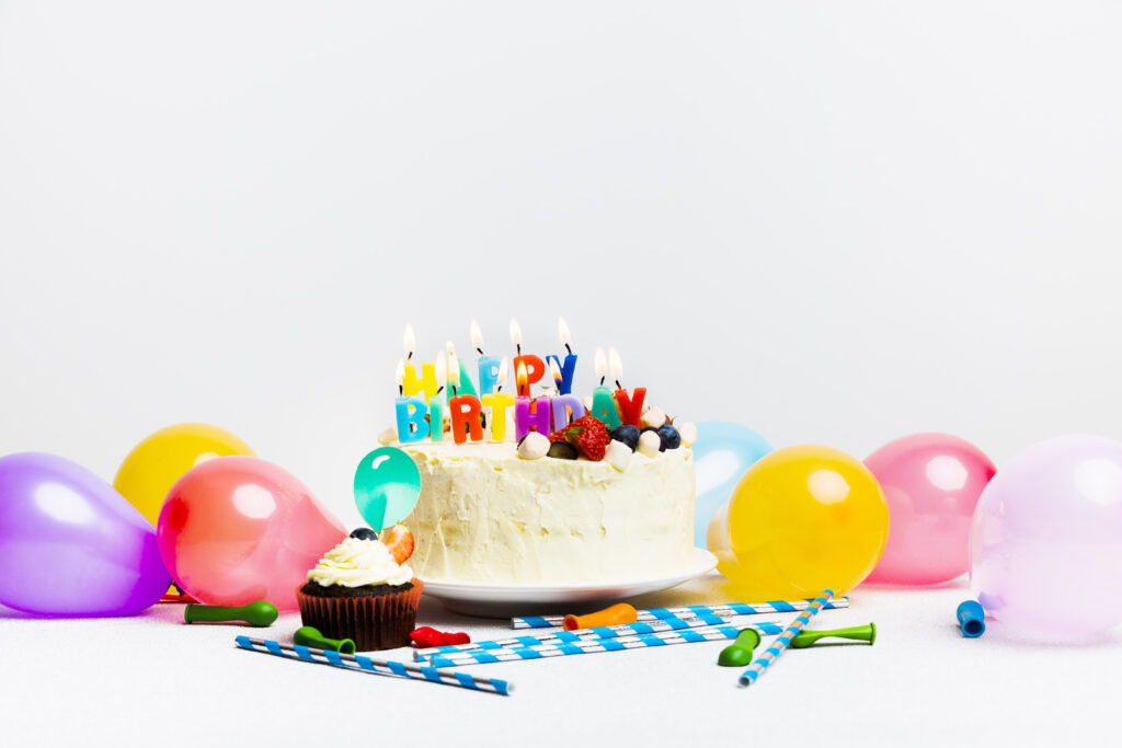 Cake with Balloons