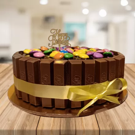 Order colourful KitKat cake for birthdays | Gurgaon Bakers