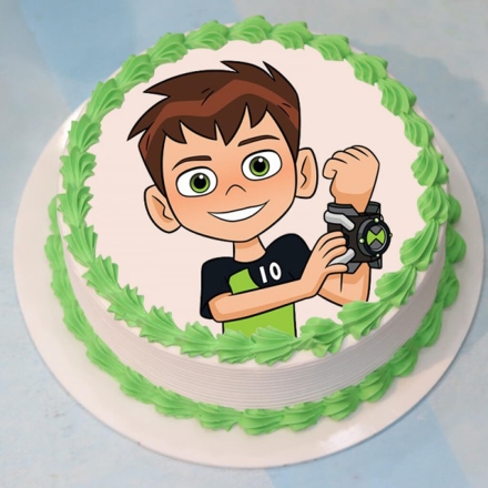 Ben 10 Cartoon Cake