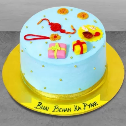 Rakhi with Happy Rakhi Special Poster Cake Half Kg