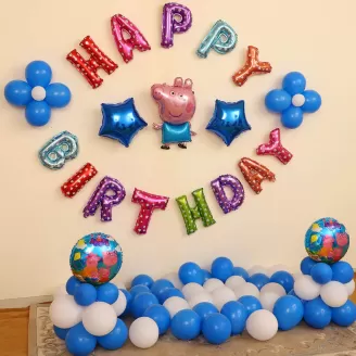 FUNXGO® Ballon decoration anniversaire 6 ans -Ballon Numéro 6 en