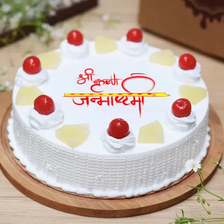 Krishna Janmashtami Cake - Decorated Cake by eshabanik - CakesDecor