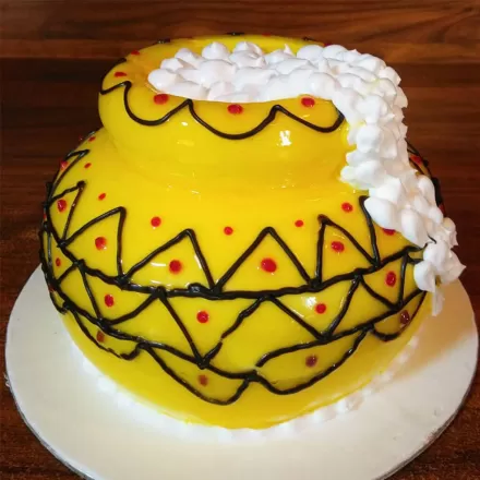Janmashtami Theme Matka Cake - Latur