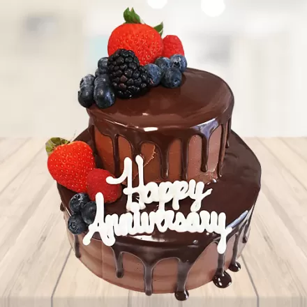 anniversary cake| 1.5 kg two tier cake | flower cake design |wedding anniversary  cake|wedding cake - YouTube