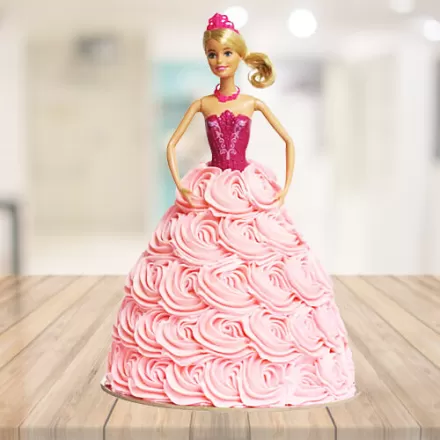 Buy Barbie Theme Cakes Online | Barbie Cakes Online | Tfcakes