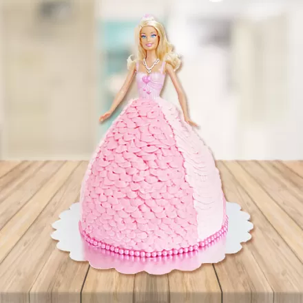 Doll in Pink Dress Cake - Wilton