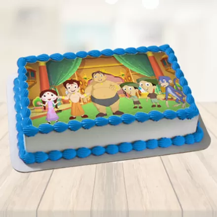 Gurgaon Special: Chota Bheem Cutout Pineapple Cake Delivery in Gurgaon @  ₹1,499.00