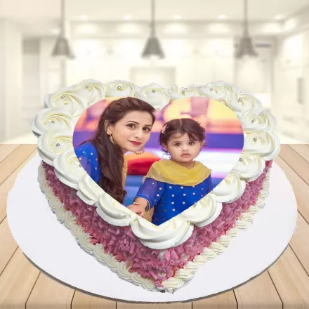 Young Beautiful Mother And Her Little Daughter Are Celebrating A Birthday.  Cake With Candles. Happy Birthday Baby Stock Photo, Picture and Royalty  Free Image. Image 143254799.