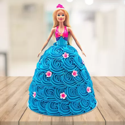 Vanilla Strawberry Designer Dress Doll Cake, 24x7 Home delivery of Cake in  WORLI NEW, Mumbai