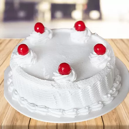 Simple birthday cake Royalty Free Vector Image