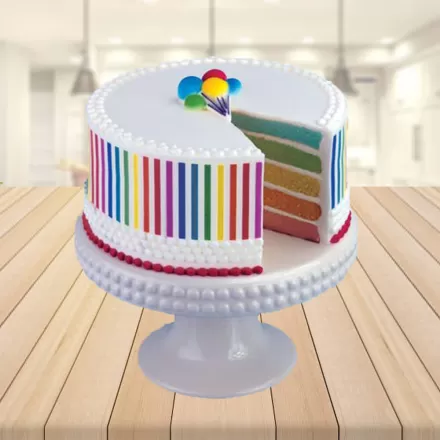 Rainbow Bundt Cake - Studio DIY