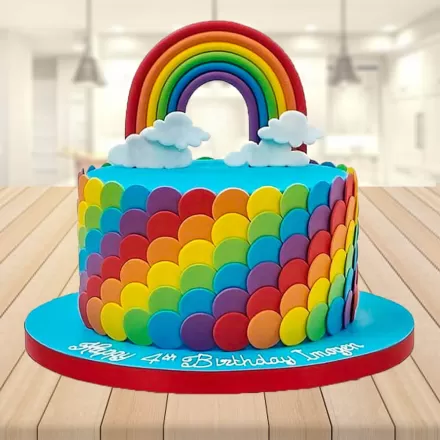 How to Make an Easy Rainbow Cupcake Cake